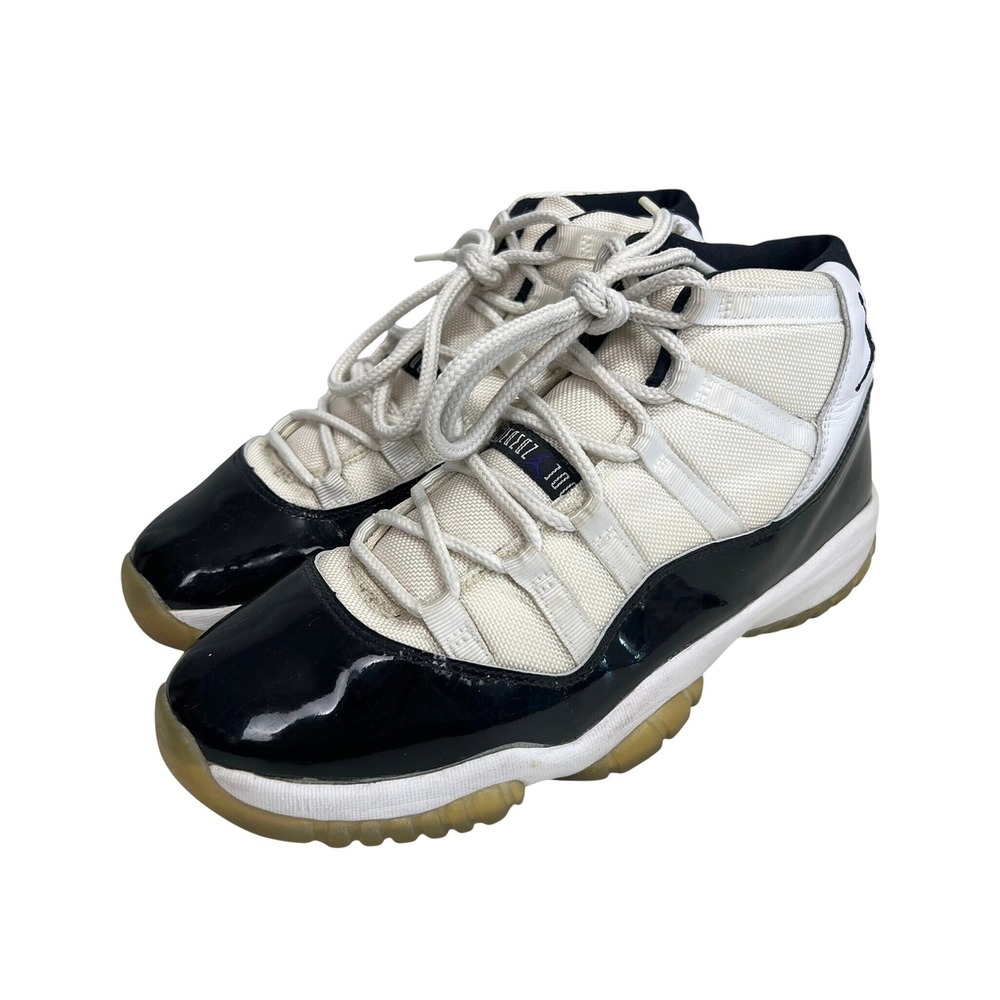 Air Jordan 11 Concord 2000 Vintage White Black 136046-101 Mens 10.5 *READ*